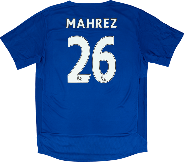 2015-16 Leicester Home Shirt Mahrez #26 - 6/10 - (L)