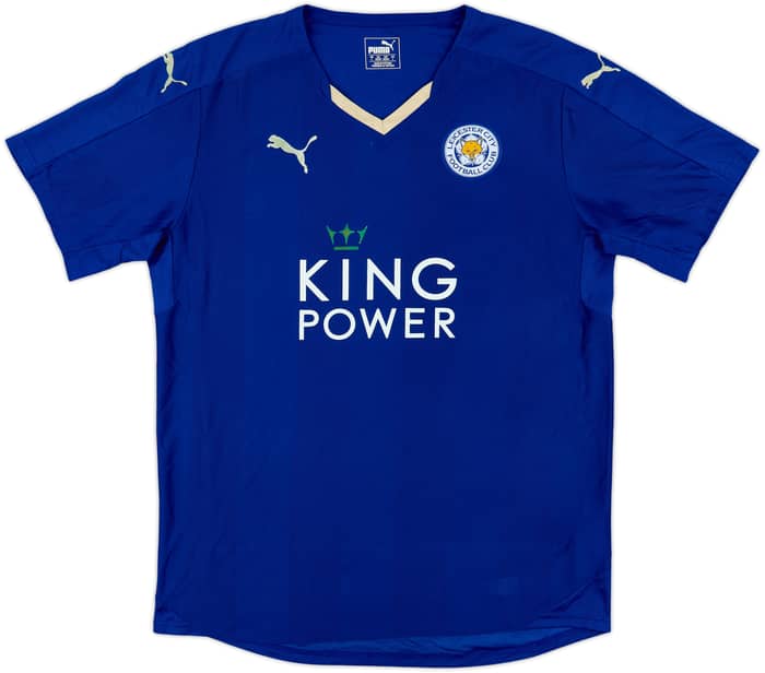 2015-16 Leicester Home Shirt Mahrez #26 - 6/10 - (L)