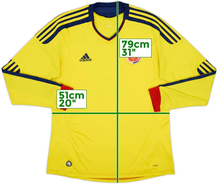 2011-13 Colombia Home L/S Shirt - 6/10 - (L)