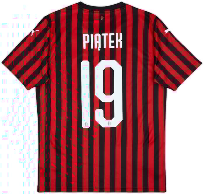 2019-20 AC Milan Home Shirt Piatek #19 - 9/10 - (S)