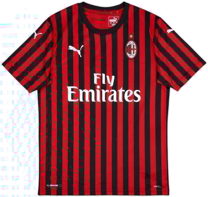 2019-20 AC Milan Home Shirt Piatek #19 - 9/10 - (S)