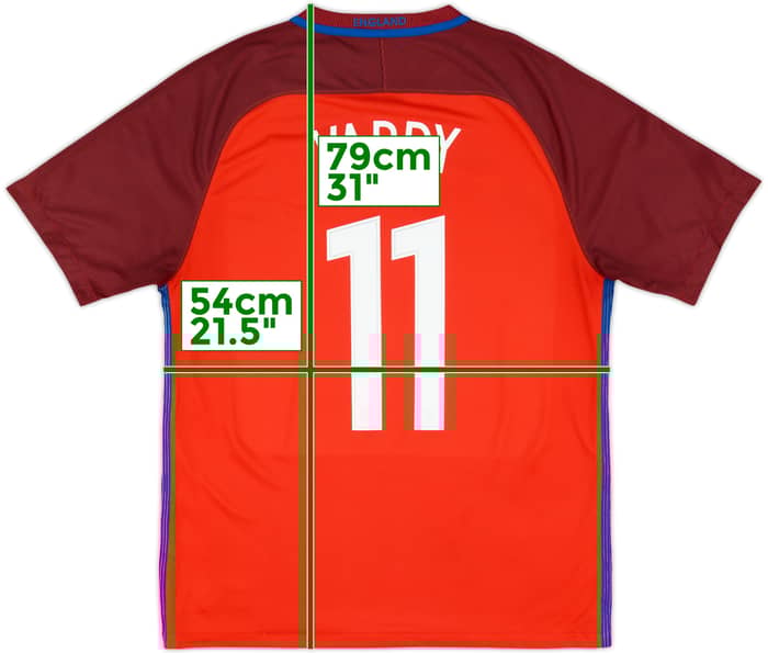 2016-17 England Away Shirt Vardy #11 - 10/10 - (L)