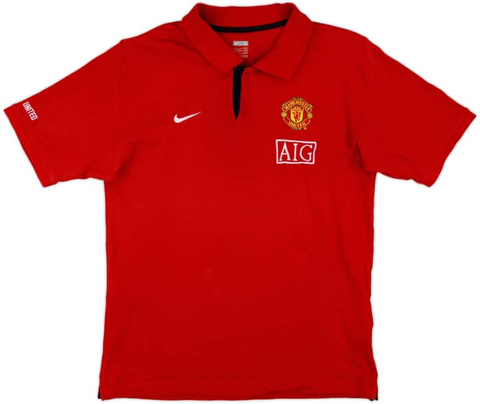 2008-09 Manchester United Nike Polo Shirt - 8/10 - (L)