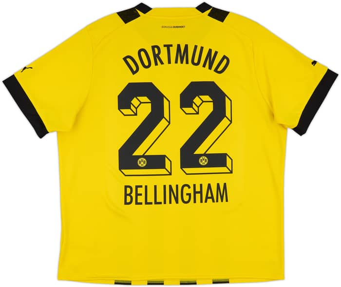 2022-23 Dortmund Home Shirt Bellingham #22 - 9/10 - (XXL)