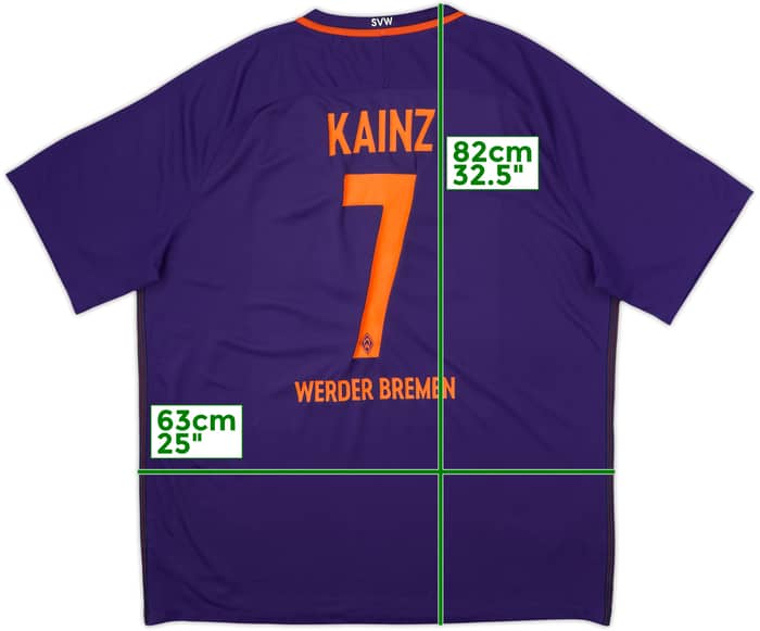 2016-17 Werder Bremen Away Shirt Kainz #7 - 6/10 - (XXL)