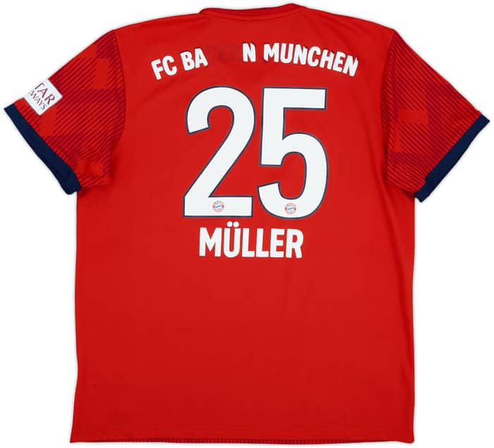 2018-19 Bayern Munich Home Shirt Muller #25 - 5/10 - (L)