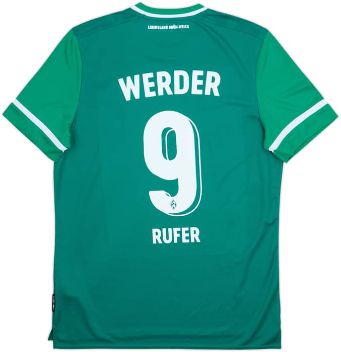 2021-22 Werder Bremen Home Shirt Rufer #9 - 7/10 - (XL)