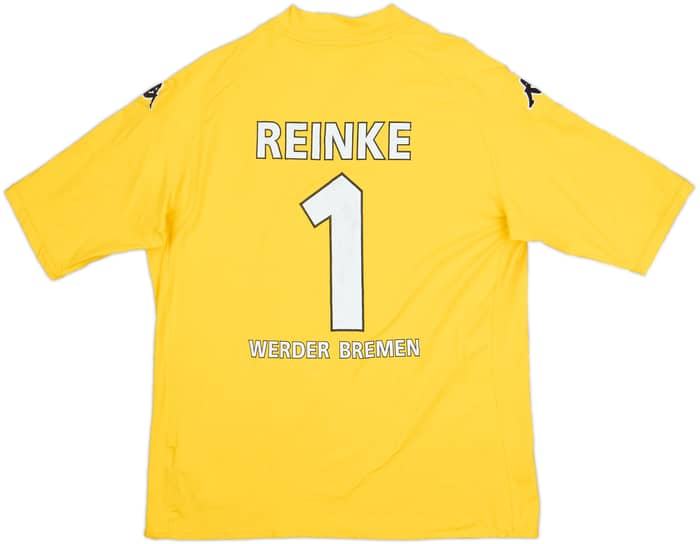2008-09 Werder Bremen GK S/S Shirt Reinke #1 - 6/10 - (4XL)