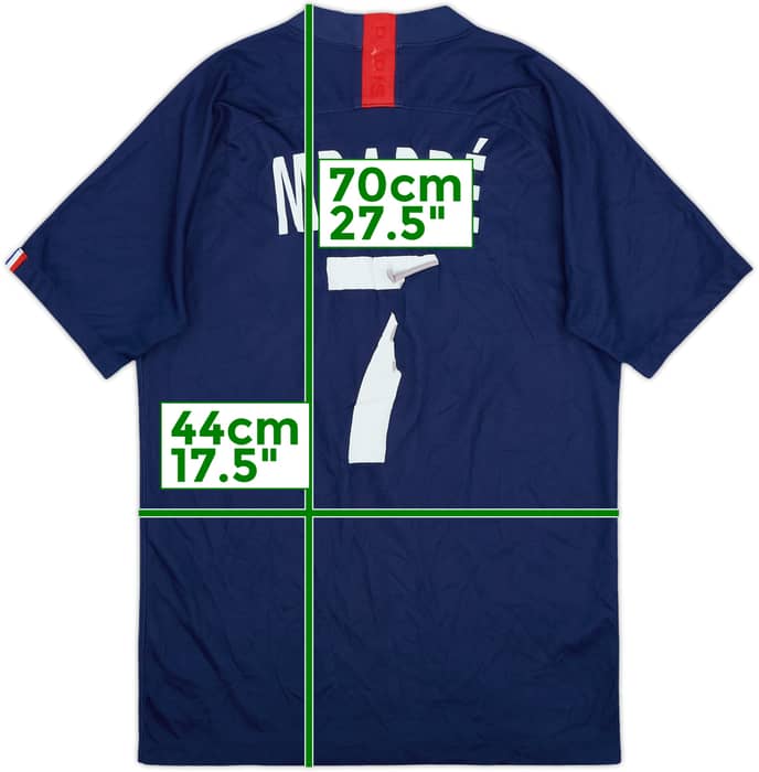 2019-20 Paris Saint-Germain Home Shirt Mbappe #7 - 3/10 - (S)
