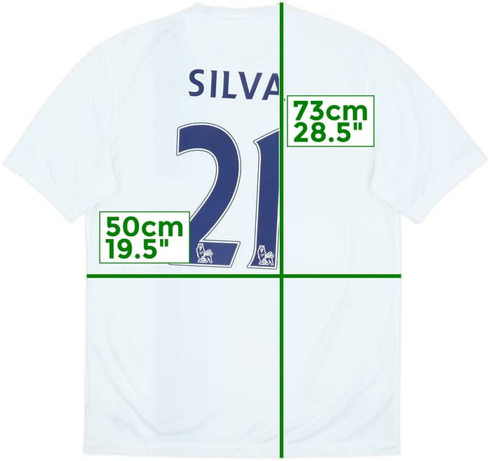 2013-14 Manchester City Third Shirt Silva #21 - 9/10 - (M)