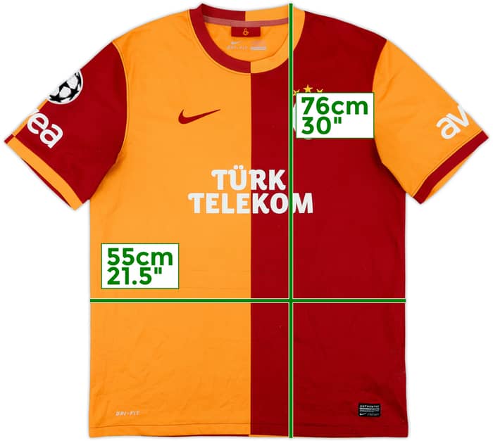 2013-14 Galatasaray Home Shirt - 7/10 - (L)