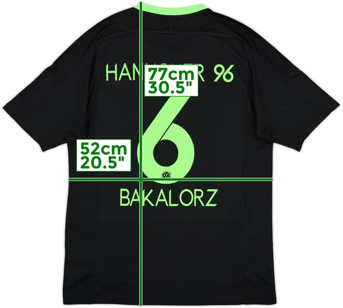 2016-17 Hannover 96 Away Shirt Bakalorz #6 - 5/10 - (L)