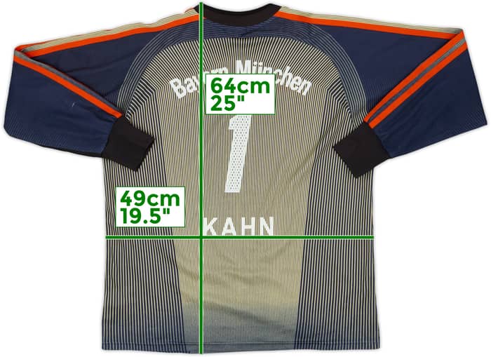 2003-04 Bayern Munich GK Shirt Kahn #1 - 6/10 - (XL.Boys)