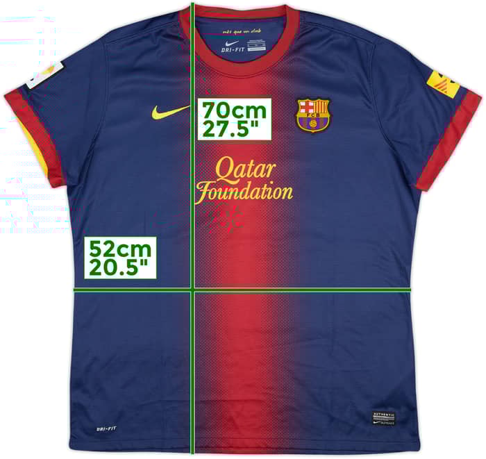 2012-13 Barcelona Home Shirt - 10/10 - (Women's XL)