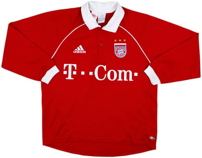 2005-06 Bayern Munich Home L/S Shirt Pizarro #14 - 7/10 - (L.Boys)