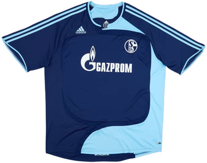 2007-08 Schalke European Home Shirt Asamoah #14 - 7/10 - (XXL)