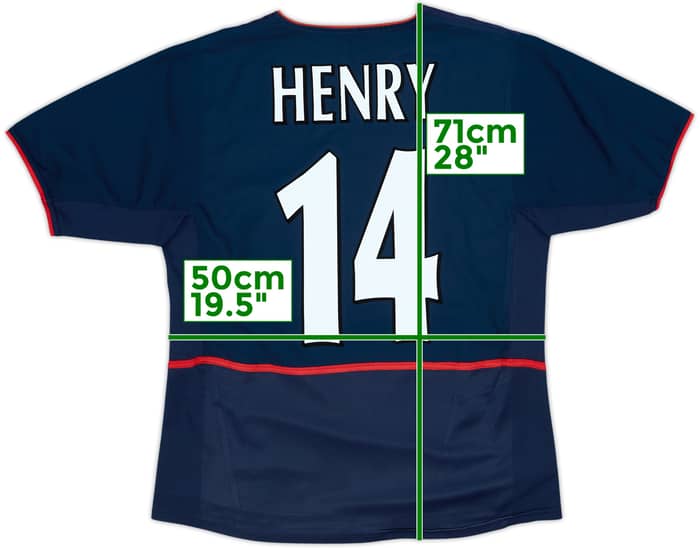 2002-04 Arsenal Away Shirt Henry #14 - 7/10 - (S)