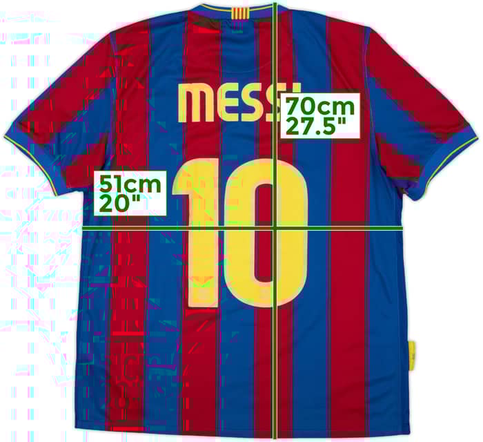 2009-10 Barcelona Home Shirt Messi #10 - 8/10 - (M)