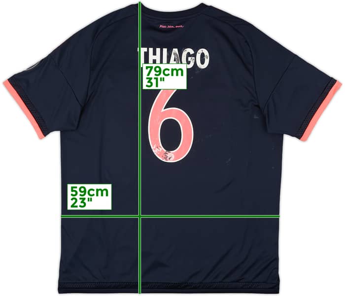 2015-16 Bayern Munich Third Shirt Thiago #6 - 4/10 - (XL)