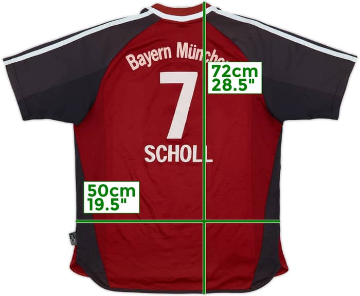 2001-02 Bayern Munich Home Shirt Scholl #7 - 6/10 - (Y)