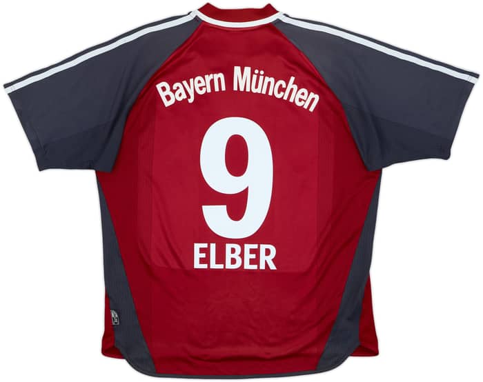 2002-03 Bayern Munich Home Shirt Elber #9 - 5/10 - (M)