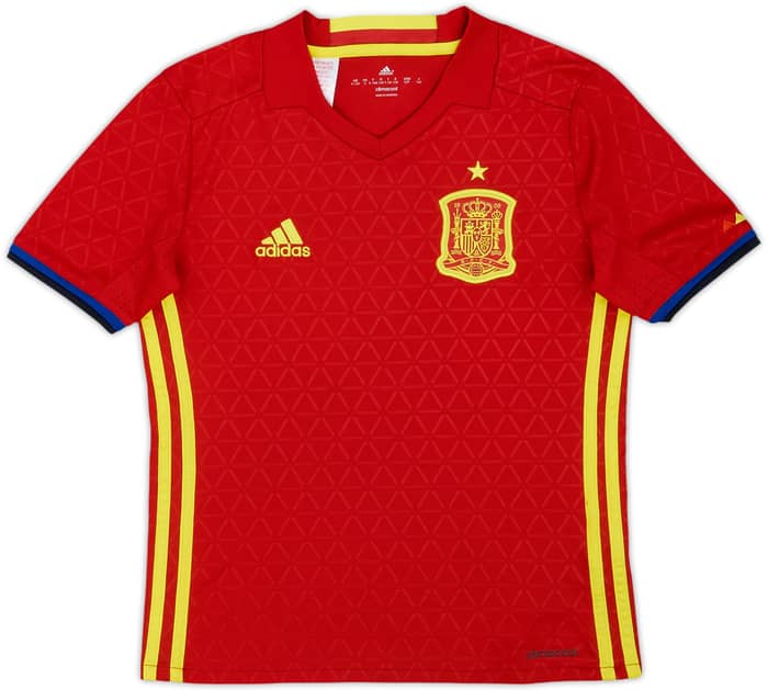 2016-17 Spain Home Shirt - 10/10 - (S.Boys)