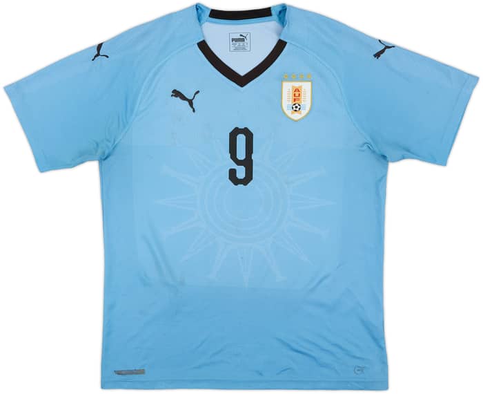 2018-19 Uruguay Home Shirt L.Suarez #9 - 6/10 - (L)