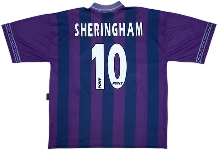 1995-97 Tottenham Away Shirt Sheringham #10 - 7/10 - (XL)