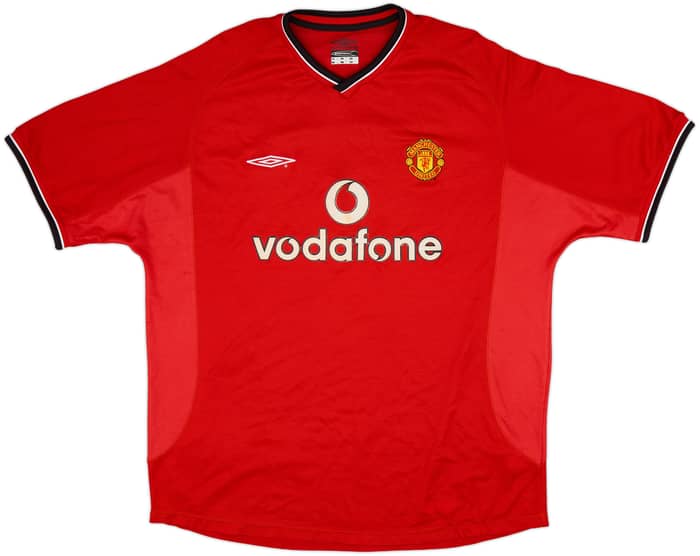 2000-02 Manchester United Home Shirt Beckham #7 - 5/10 - (XL)