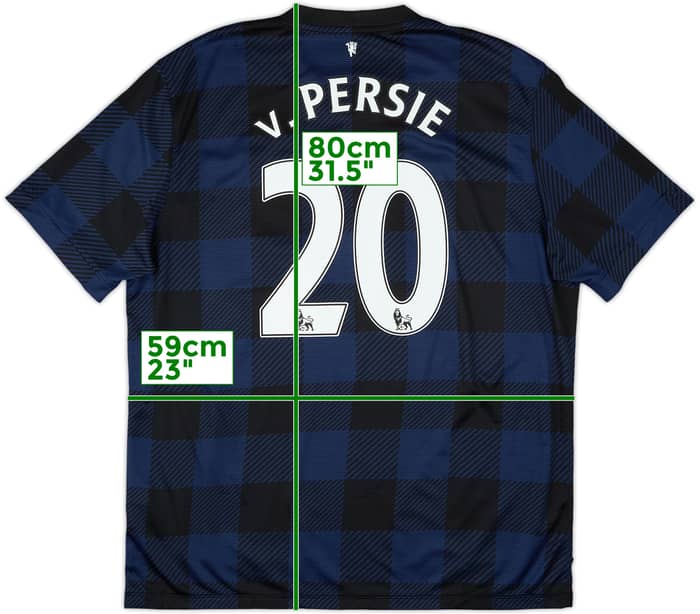 2013-14 Manchester United Away Shirt V.Persie #20 - 7/10 - (XL)