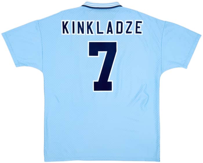 1995-97 Manchester City Home Shirt Kinkladze #7 - 8/10 - (XL)