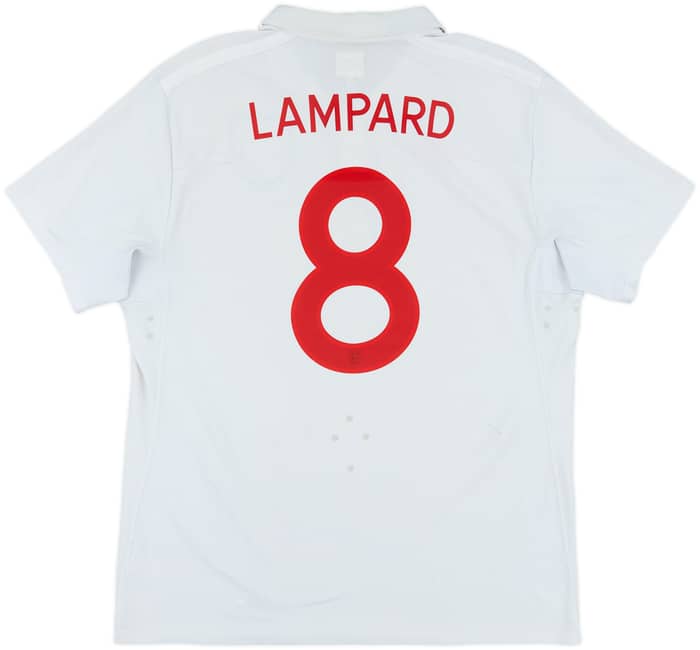 2009-10 England 'World Cup South Africa 2010' Home Shirt Lampard #8 - 7/10 - (XL)