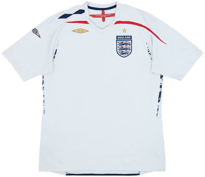 2007-09 England Home Shirt - 4/10 - (L)