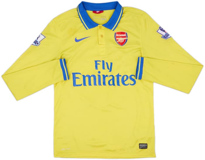 2013-14 Arsenal Away L/S Shirt S.Cazorla #19 - 5/10 - (S)