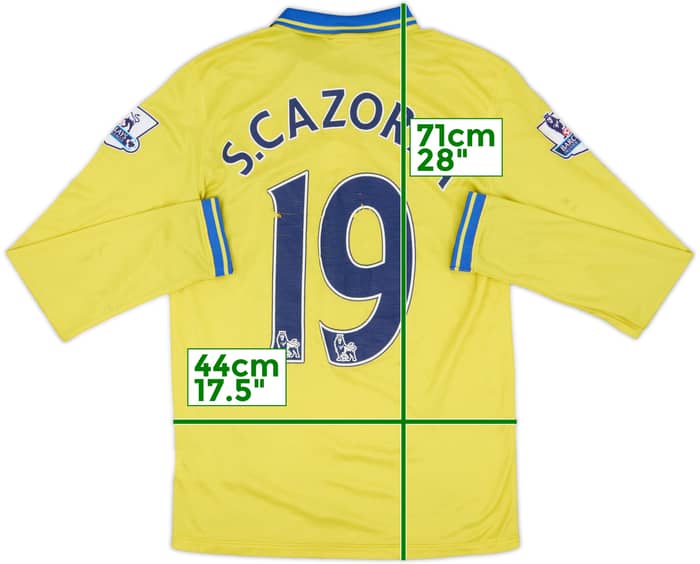 2013-14 Arsenal Away L/S Shirt S.Cazorla #19 - 5/10 - (S)