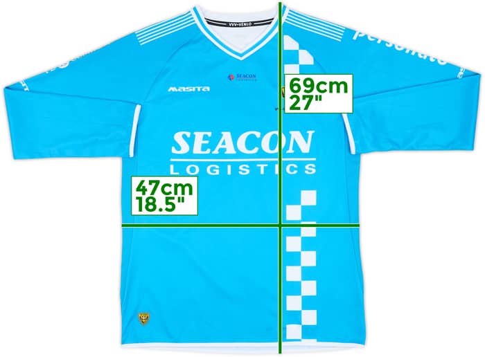 2014-15 VVV Venlo/Helmond Sport Academy Away L/S Shirt - 8/10 - (S)