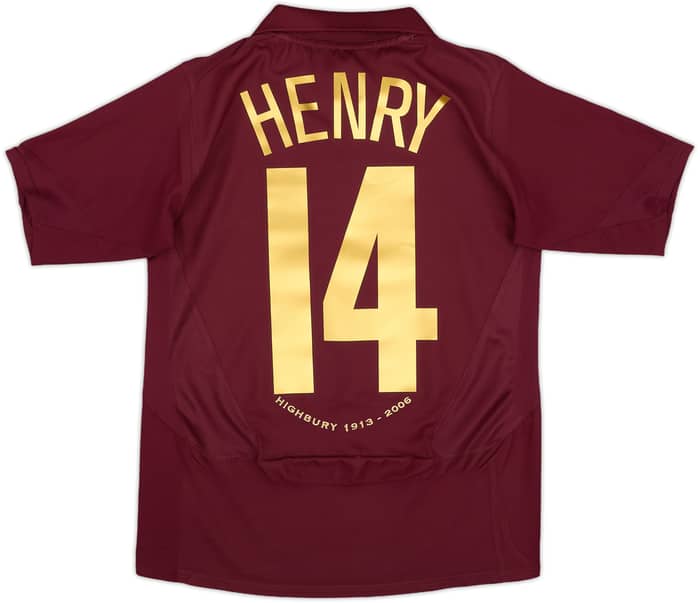 2005-06 Arsenal Home Shirt Henry #14 - 10/10 - (L.Boys)