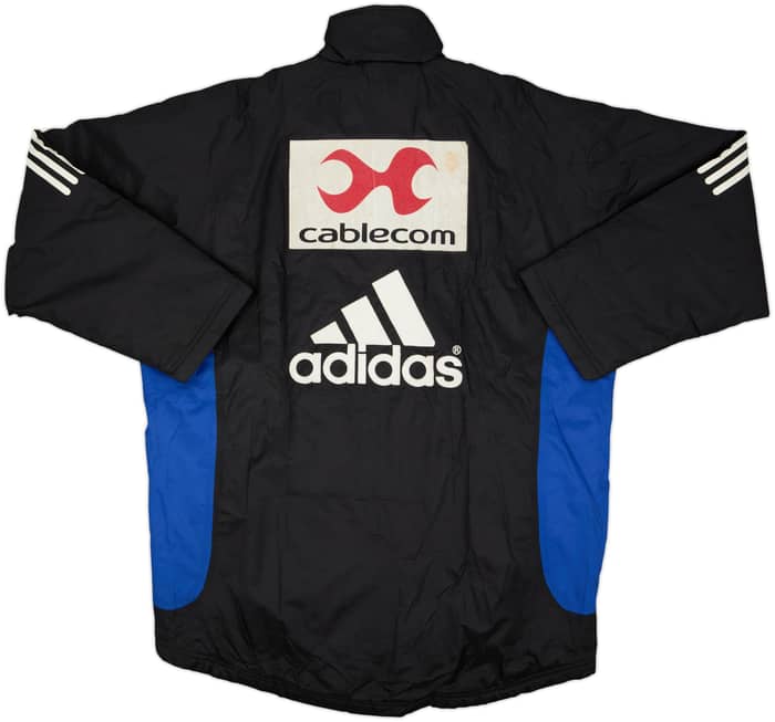 2001-02 Grasshoppers Player Issue adidas Padded Bench Coat - 7/10 - (L/XL)