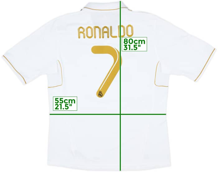 2011-12 Real Madrid Home Shirt Ronaldo #7 - 6/10 - (XL)