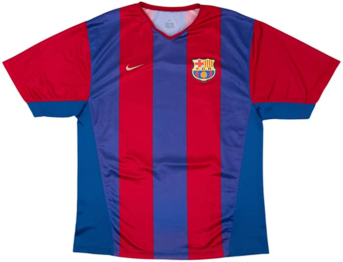 2002-03 Barcelona Basic Home Shirt Riquelme #10 - 6/10 - (L)