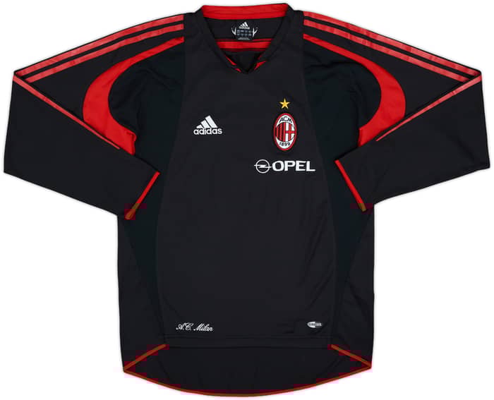 2004-05 AC Milan adidas Training L/S Shirt - 8/10 - (S)