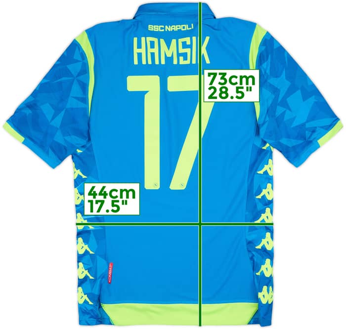 2018-19 Napoli Authentic European Home Shirt Hamsik #17 - 8/10 - (M)