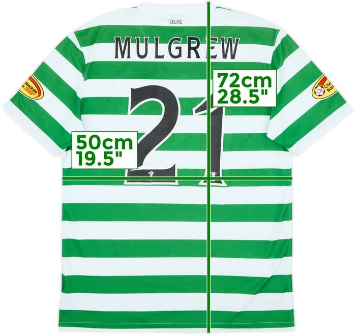 2012-13 Celtic '125th Anniversary' Home Shirt Mulgrew #21 - 6/10 - (M)
