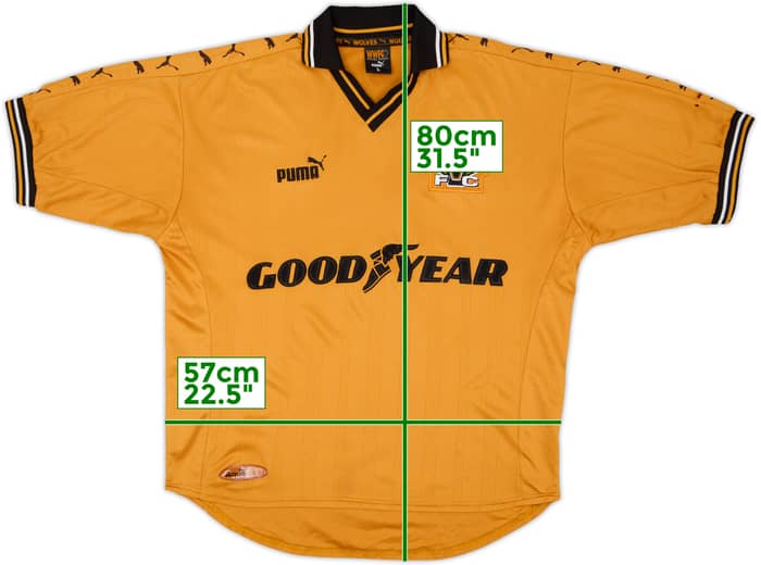 1998-00 Wolves Home Shirt - 5/10 - (L)