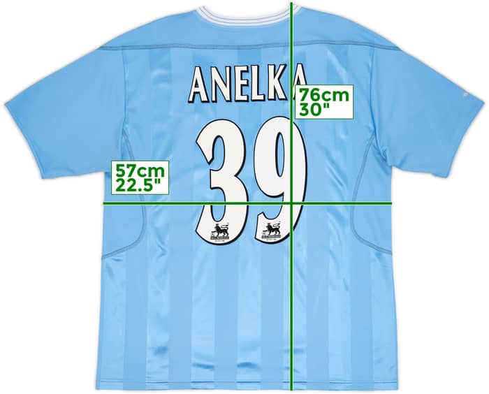 2003-04 Manchester City Home Shirt Anelka #39 - 7/10 - (L)