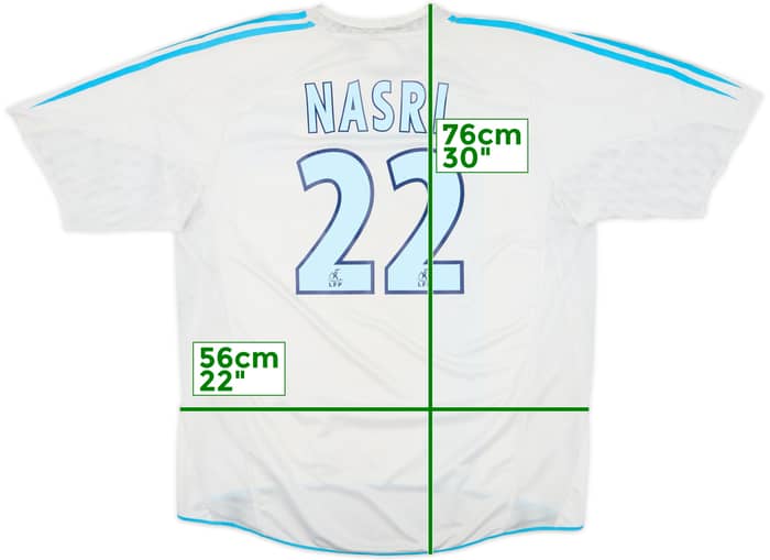 2004-05 Olympique Marseille Local Camiseta Nasri #22 - 6/10 - (XL)