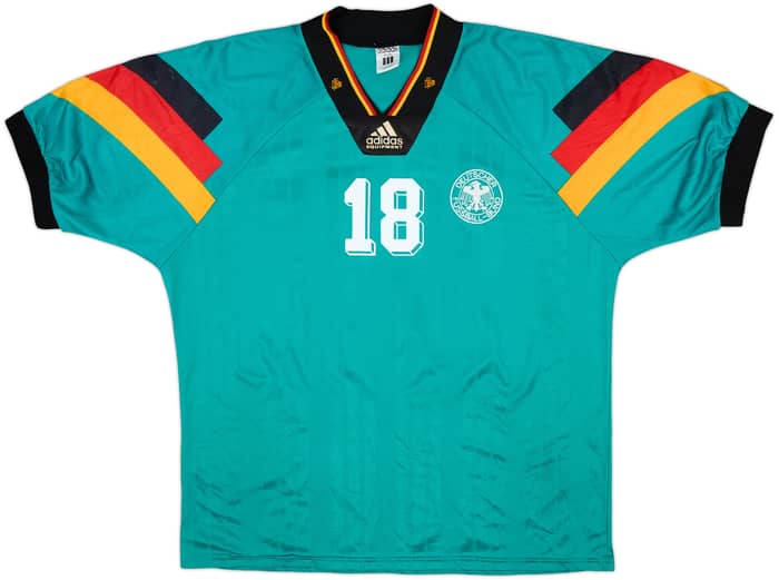 1992-94 Germany Away Shirt Klinsmann #18 - 6/10 - (L)