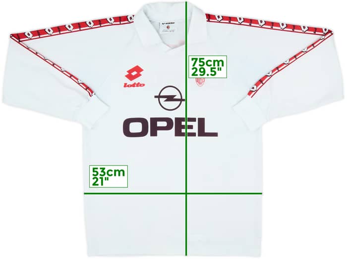 1994-95 AC Milan Lotto Training L/S Shirt - 8/10 - (L)