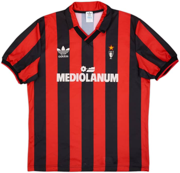 1990-91 AC Milan Home Shirt - 8/10 - (XL)