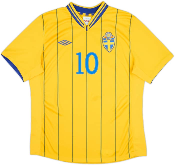 2012-13 Sweden Home Shirt Ibrahimovic #10 - 7/10 - (L)